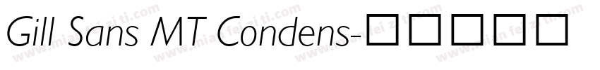 Gill Sans MT Condens字体转换
